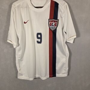 USA Home football shirt 2006 Soccer #9 Johnson Nike Jersey (P433)